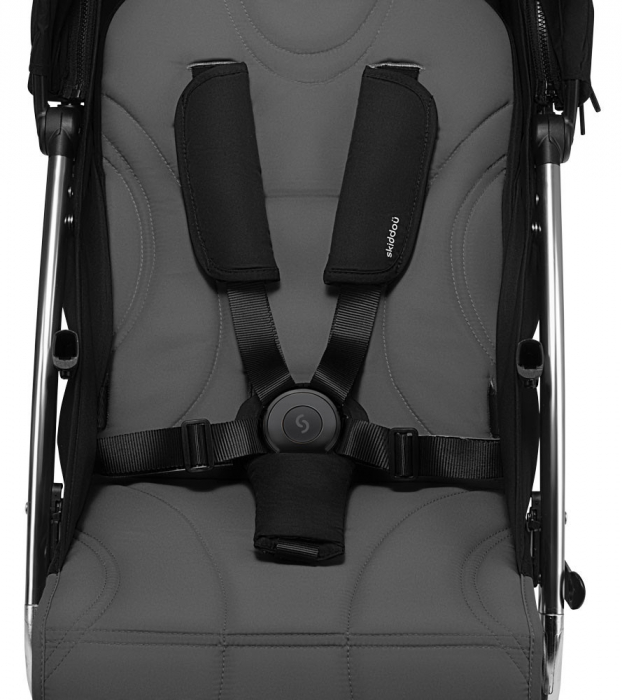 Carucior sport pliabil Skiddou Mikkeli Onyx, ultracompact pentru calatorii, Negru [6]