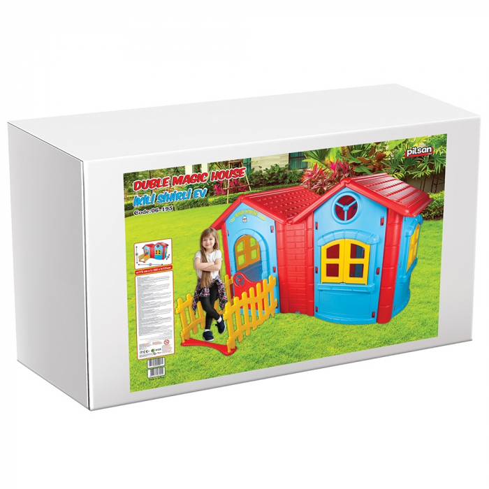 Casuta pentru copii Pilsan Double Magic House blue [3]