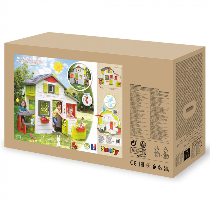 Casuta pentru copii Smoby Friends Playhouse Neo cu gradina [5]