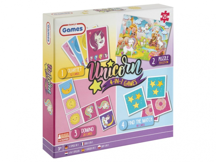 Colectie jocuri cu unicorni, 4 in 1 - Unicorni magici [1]