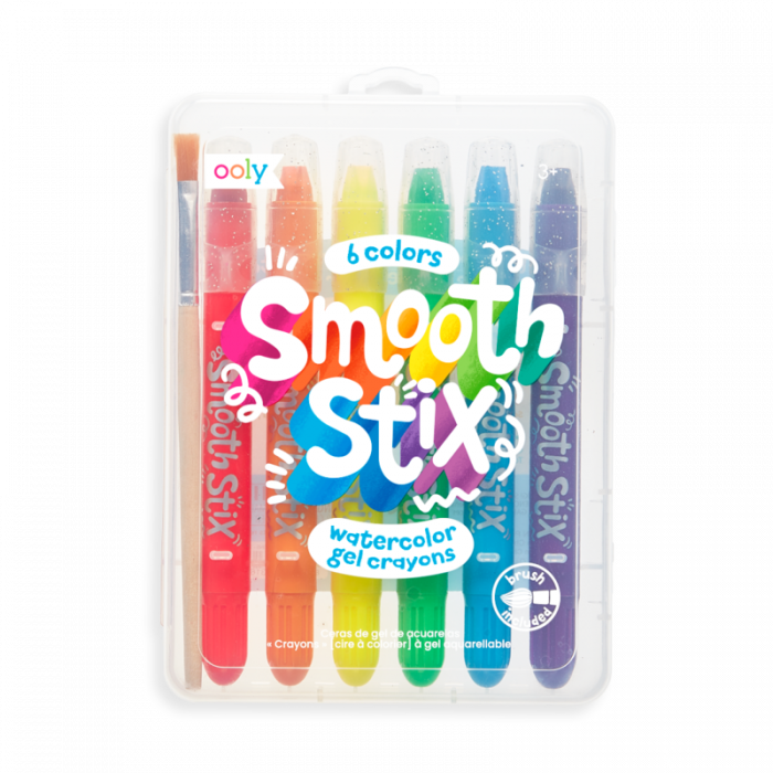 Creioane acuarela cu gel, Smooth Stix, set 6 culori [1]