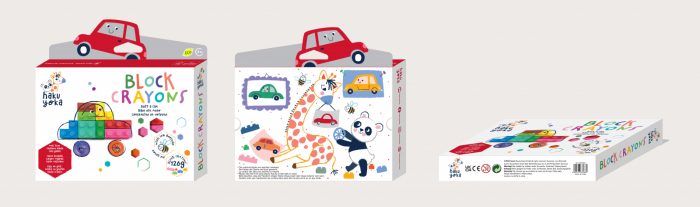 Creioane cerate interconectabile Block Crayons - Masina, Haku Yoka [5]