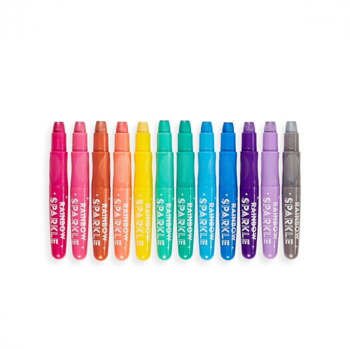 Creioane colorate cu gel acuarelă cu sclipici Rainbow Sparkle Metallic - Set de 12 [2]