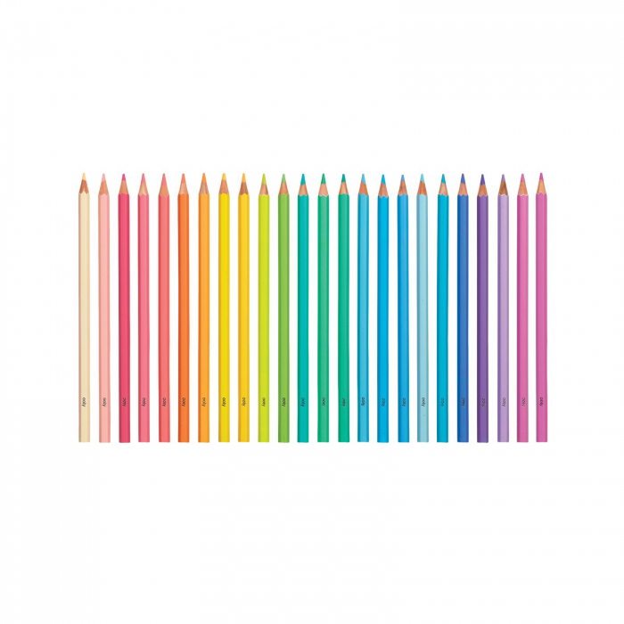 Creioane colorate în nuanțe pastelate - Set de 24 [2]
