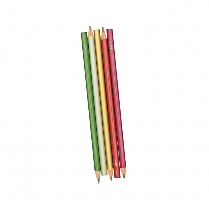 Creioane colorate metalice Modern - Set de 12 [8]