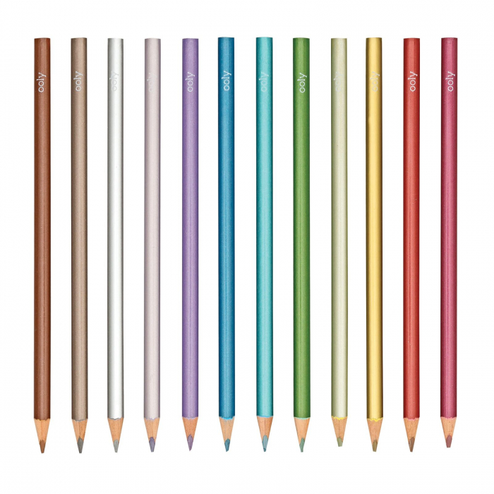 Creioane colorate metalice Modern - Set de 12 [5]
