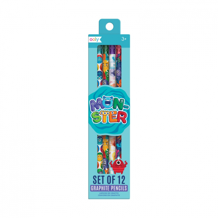 Creioane grafit HB Monstruleti - Set de 12 [1]