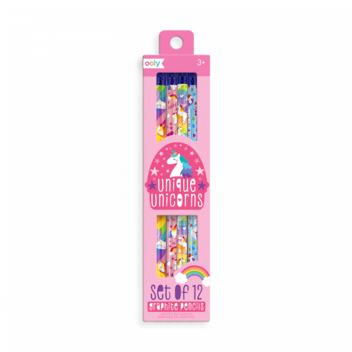 Creioane grafit HB Unique Unicorns - Set de 12 [1]