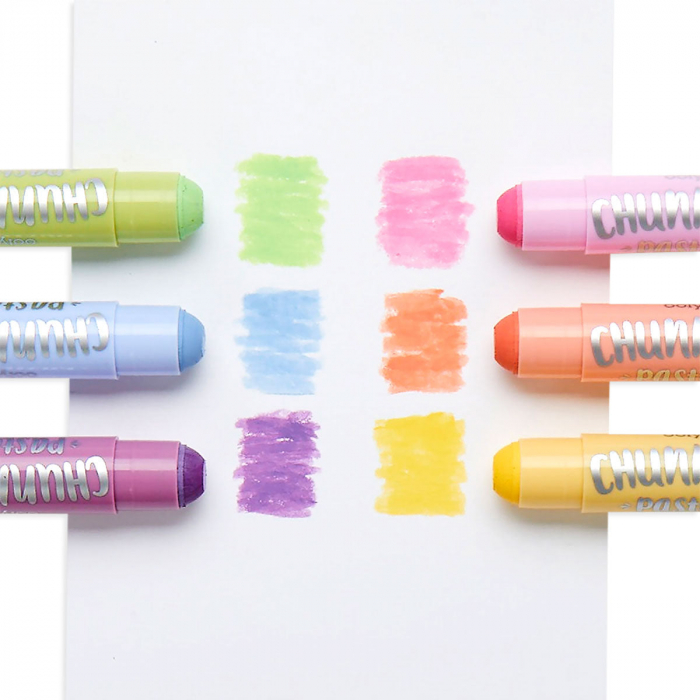 Creioane tempera solida Chunkies culori pastel, 6 bucati [2]