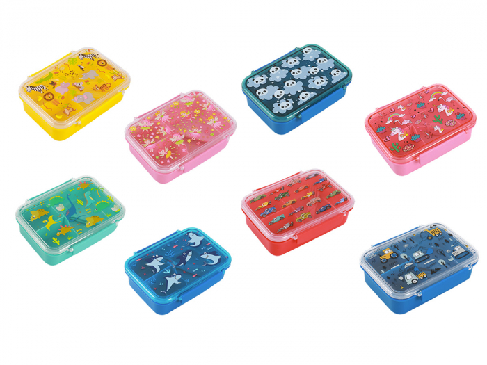 Cutie pentru alimente cu separator si tacamuri, panda [3]