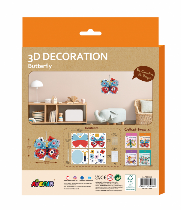 Decoratiune 3D-Fluture [8]