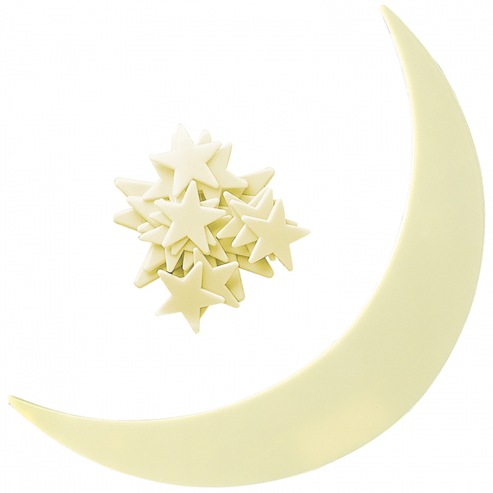 Decoraţiuni de perete fosforescente - Luna şi stele [3]