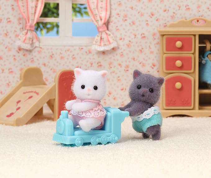 Figurine Sylvanian Families-Gemenii Pisicute Persane [2]