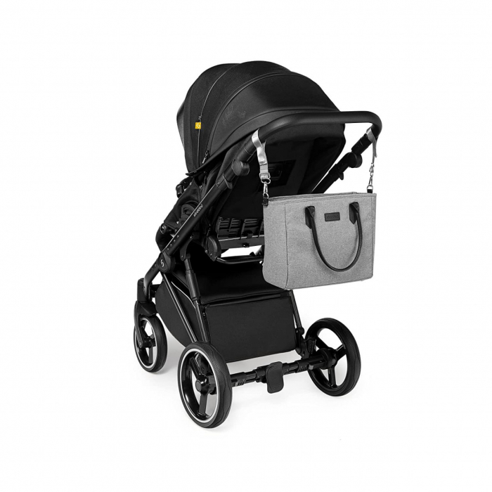 Geanta multifunctionala pentru parinti Skiddou Ingrid, Evening Shadow, Gri-Negru [12]