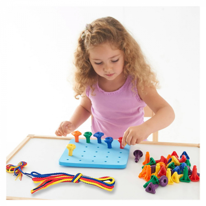 Geo Pegs, set 36 de cuie gigant cu plansa [2]