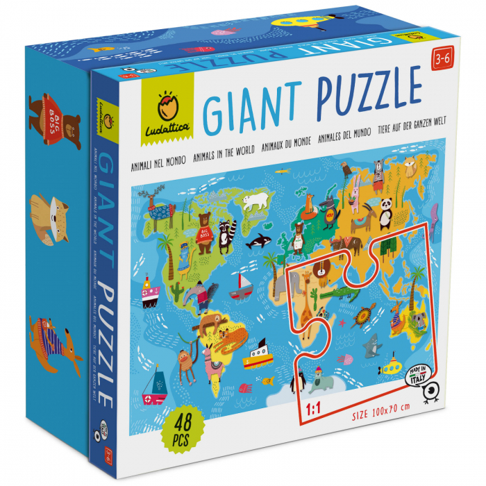 GIANT PUZZLE - ANIMAL WORLD [1]