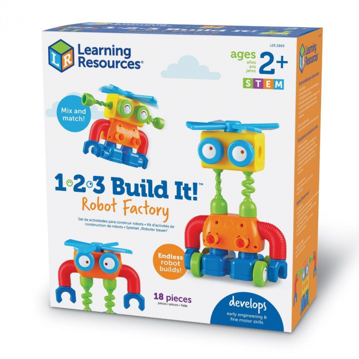 Hai sa construim - 1, 2, 3  Robotel colorat [2]