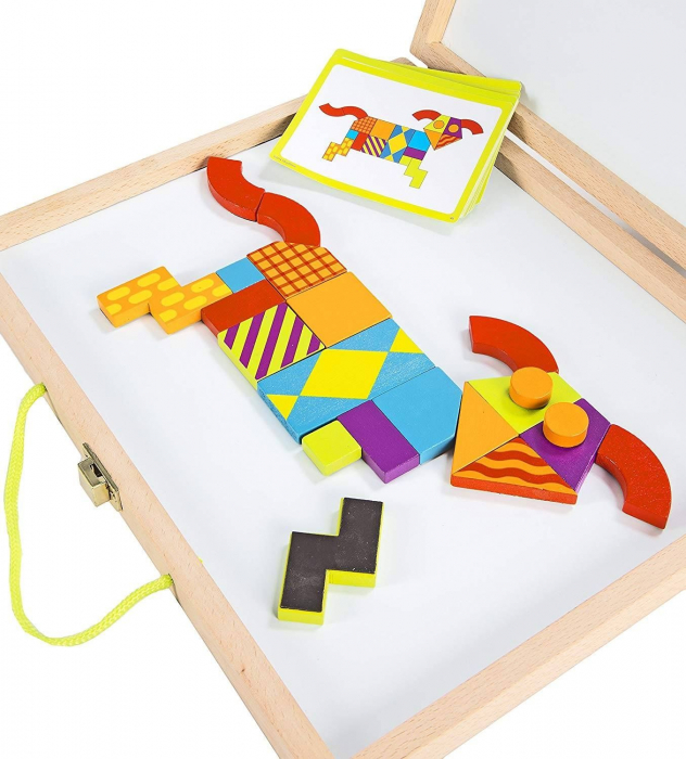 Imagination patterns, joc de constructie din lemn, cu piese magentice [3]