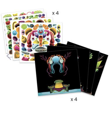 Inspired by Arcimboldo, stickere Fructe și legume [2]
