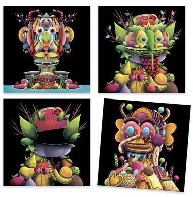 Inspired by Arcimboldo, stickere Fructe și legume [5]