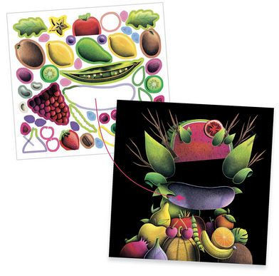 Inspired by Arcimboldo, stickere Fructe și legume [3]