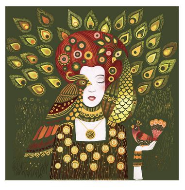 Inspired by Gustave Klimt, răzuit Zeițe aurite [4]