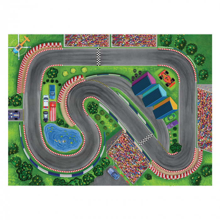 Joc 2 in 1, Puzzle and play, Masini de curse, Peaceable Kingdom [21]