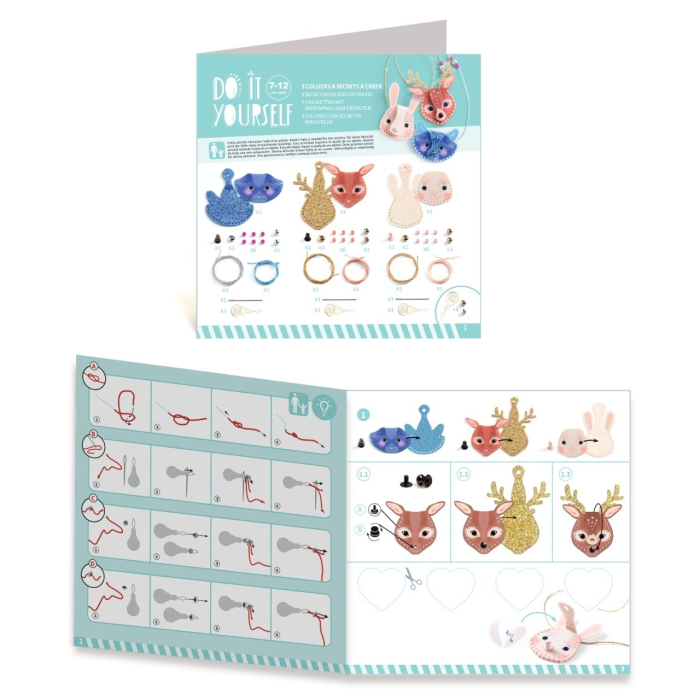 Joc creativ DIY Coliere secrete, Djeco [3]