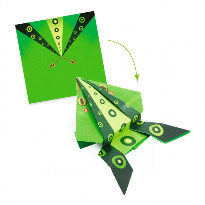 Joc creativ origami Animale saltarete, Djeco [2]