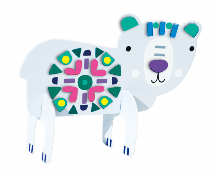 Joc creativ Stick'N'Play cu scene 3D si stickere repozitionabile - Animale polare si marine [7]