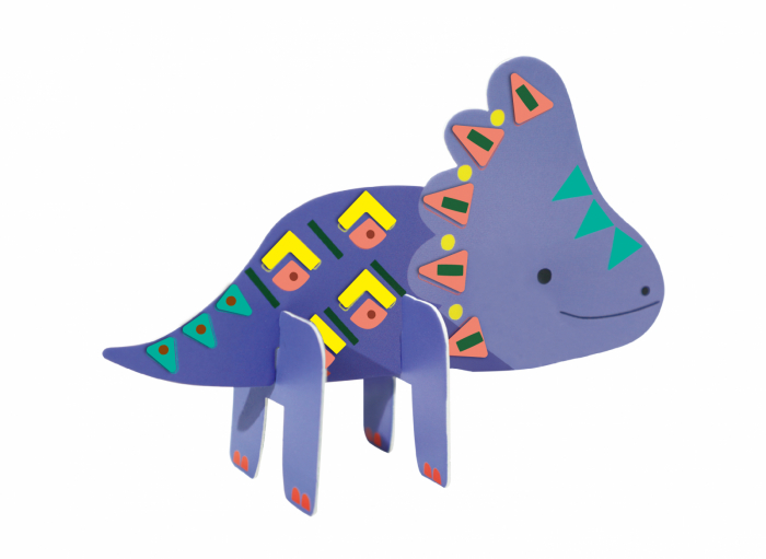 Joc creativ Stick'N'Play cu scene 3D si stickere repozitionabile - Lumea Dinozaurilor [4]