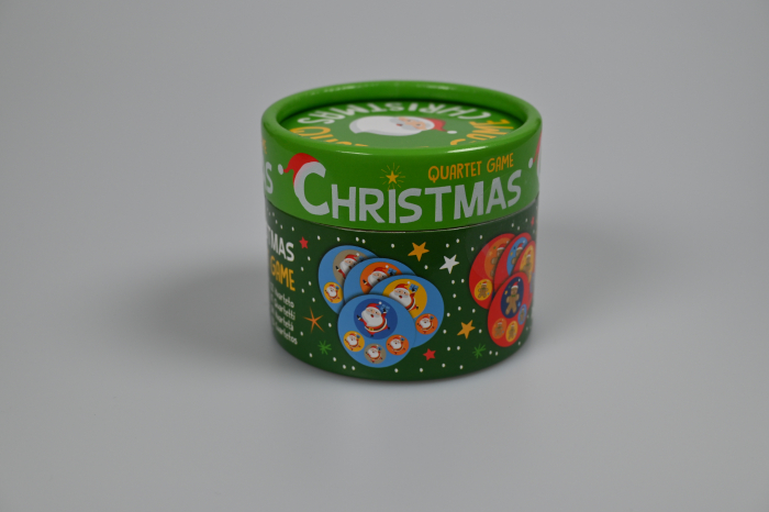 Joc de buzunar in cutie rotunda, Memo sau Quartet, tematica de Craciun [5]