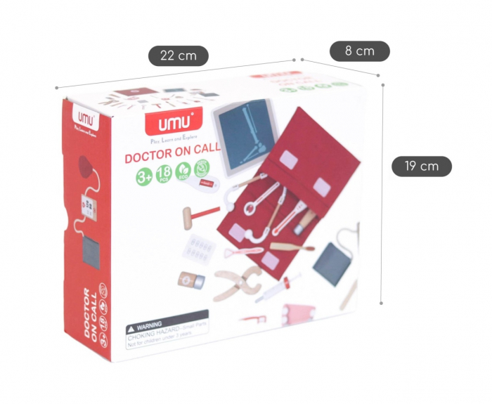 Joc de rol Trusa de doctor rosie, UMU Toys [4]