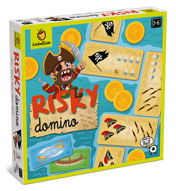 Joc de societate Risky Domino Pirati [1]