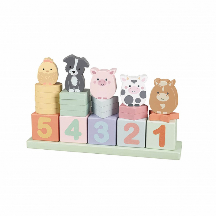 Joc Invata sa numeri cu animale de ferma, Orange Tree Toys [3]