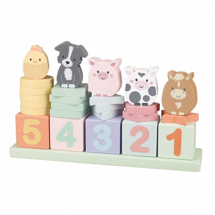 Joc Invata sa numeri cu animale de ferma, Orange Tree Toys [4]