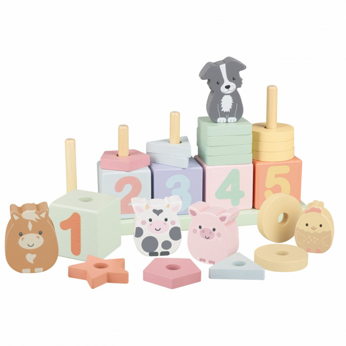Joc Invata sa numeri cu animale de ferma, Orange Tree Toys [6]