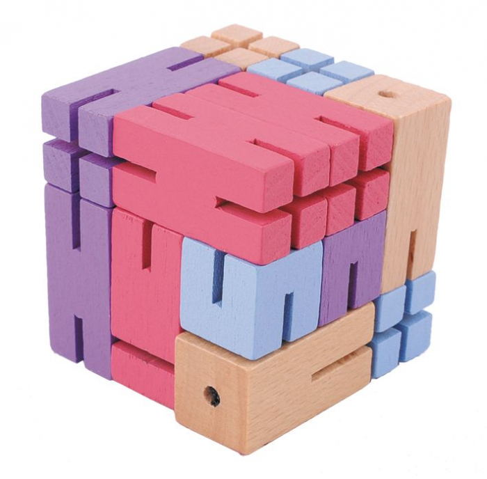 Joc logic 3D puzzle Figurina violet [1]