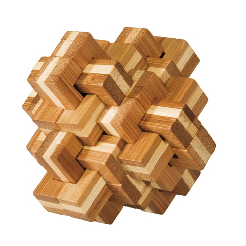 Joc logic IQ din lemn bambus Ananas 3D [1]