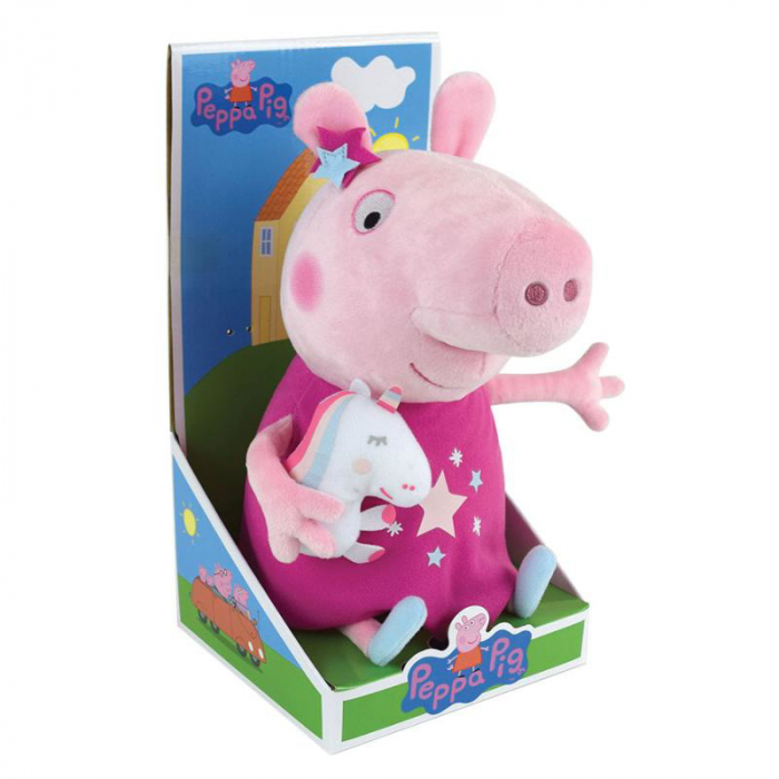 Jucarie Plus Jemini 30cm Peppa Pig Cu Mascota Unicorn [5]