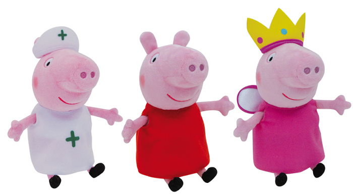 Jucarie Plus Jemini Peppa Pig 20cm cu Costumase de Schimb [4]