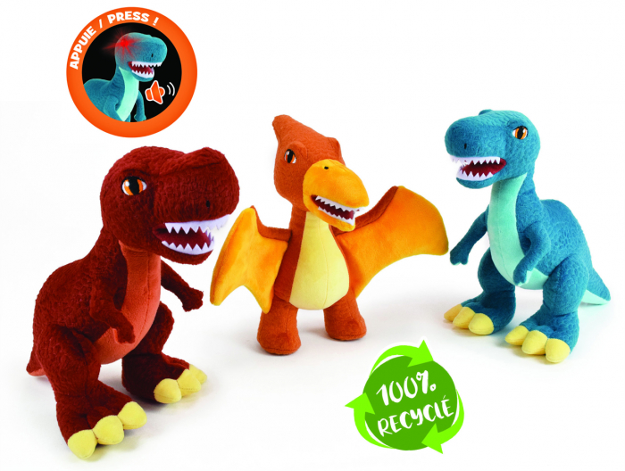 Jucarie Plus Muzicala Jemini Cu Lumini 25cm Dino Pteranodon [4]