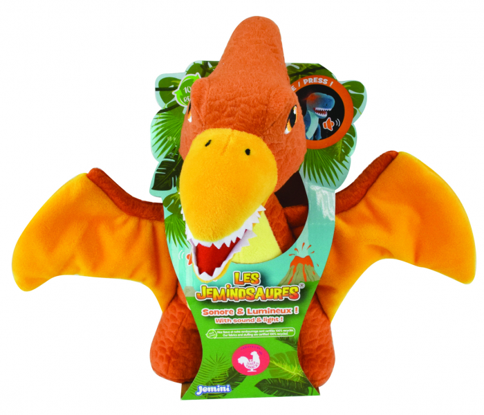 Jucarie Plus Muzicala Jemini Cu Lumini 25cm Dino Pteranodon [3]