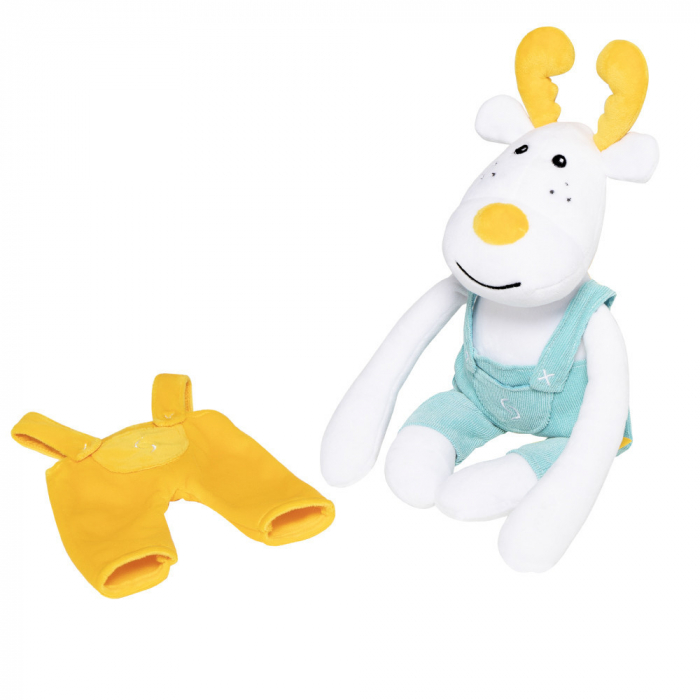 Jucarie ren de plus pentru copii, Skiddou, 30 cm [10]