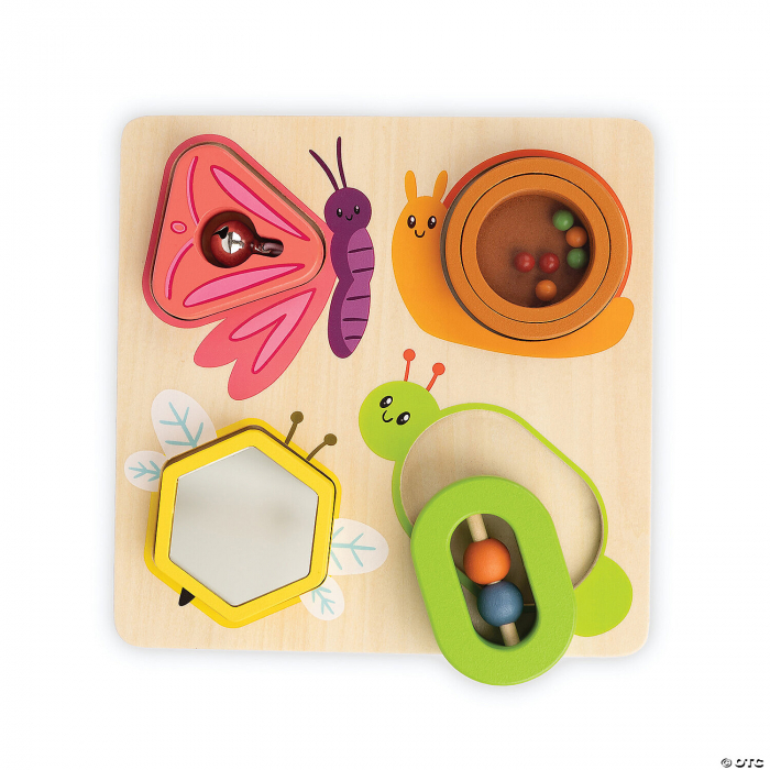 Jucarie senzoriala din lemn, de tip puzzle, pentru bebelusi, Sensory Sprouts Surprise Puzzle [2]