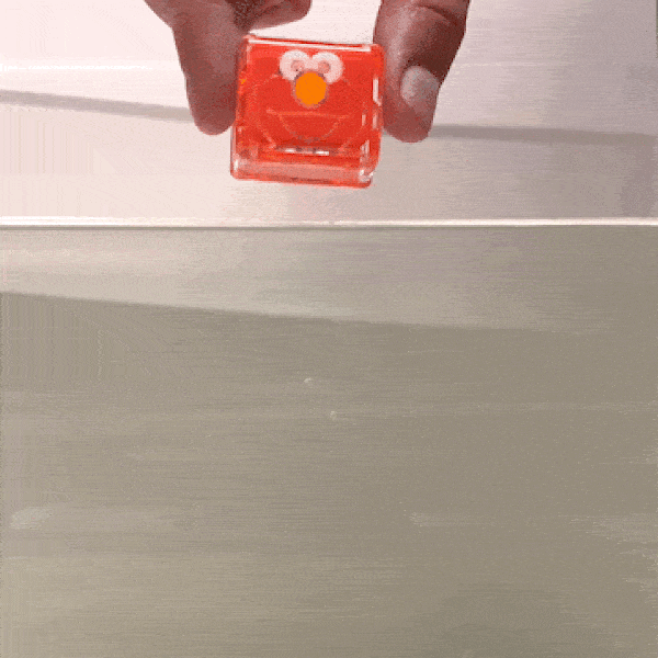Jucarie senzoriala luminoasa Sammy Glo Cube, rosu [2]