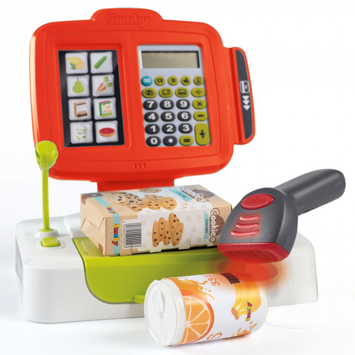 Jucarie Smoby Casa de marcat Large Cash Register rosu cu accesorii [3]