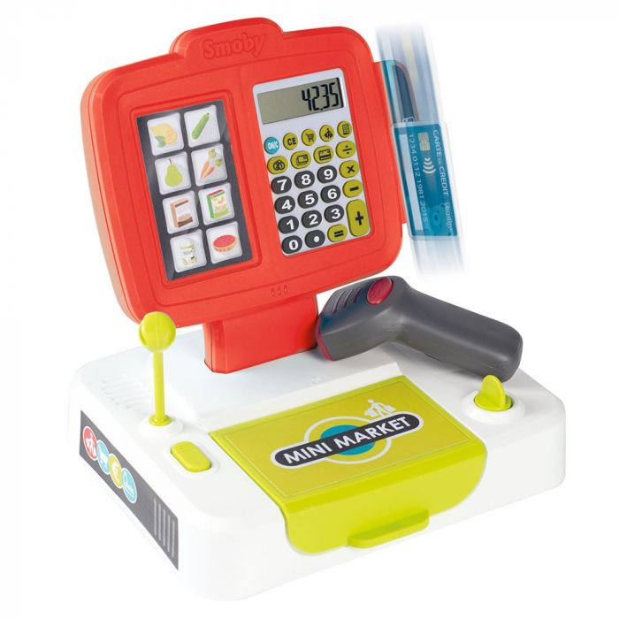 Jucarie Smoby Casa de marcat Large Cash Register rosu cu accesorii [4]