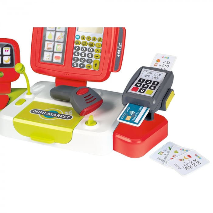 Jucarie Smoby Casa de marcat Large Cash Register rosu cu accesorii [7]