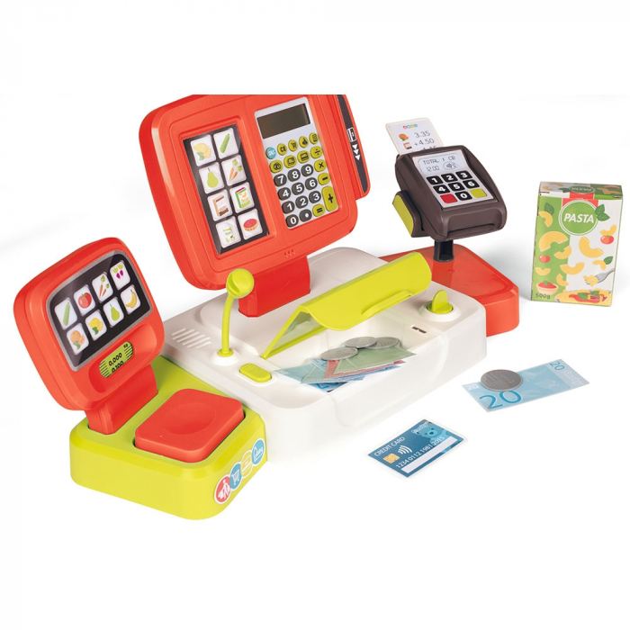 Jucarie Smoby Casa de marcat Large Cash Register rosu cu accesorii [5]